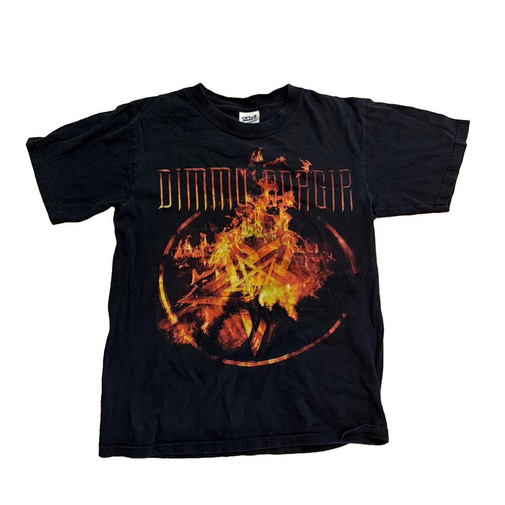 Vintage Dimmu Borgir Death Cult Band T-Shirt Anvil used size small